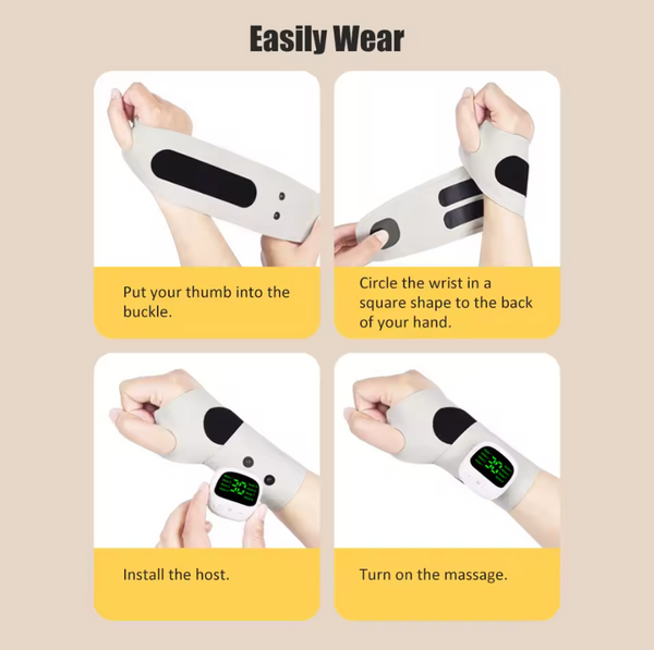ComfortWave Cordless Wrist Massager Pad Pro