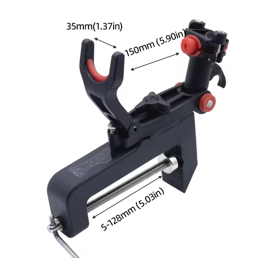 Rugged Clip On Boat Rod Holder