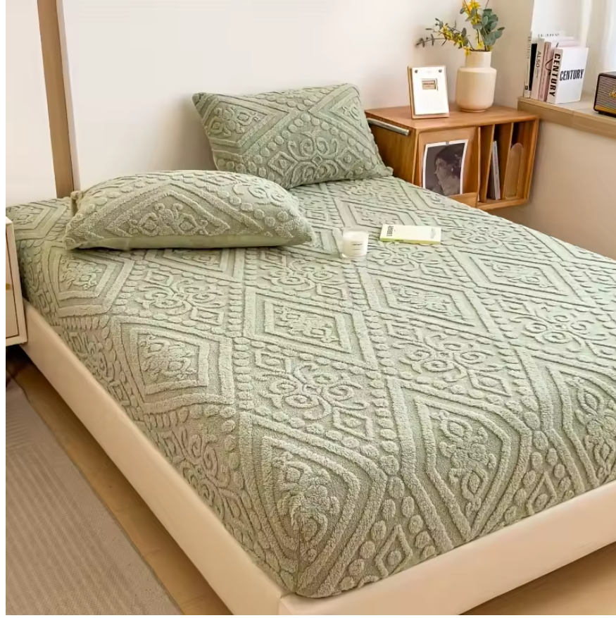 Cozy Velvet Winter Bedspread