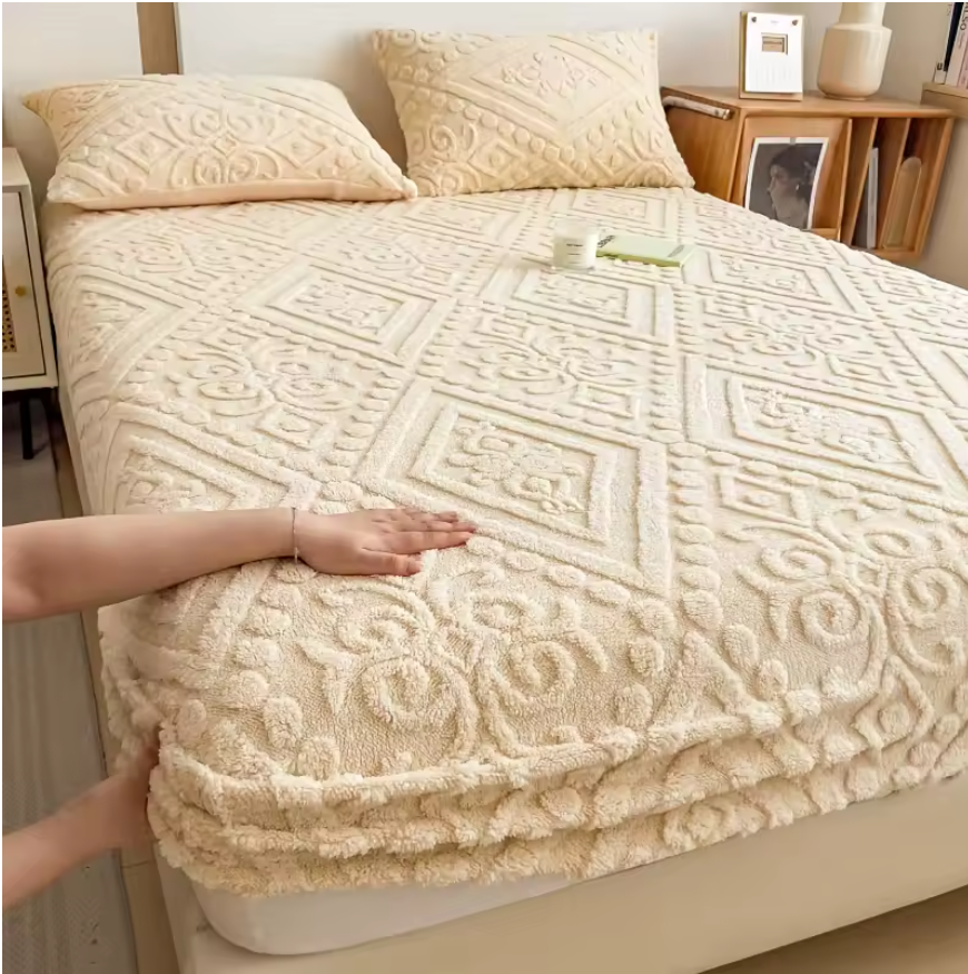 Cozy Velvet Winter Bedspread