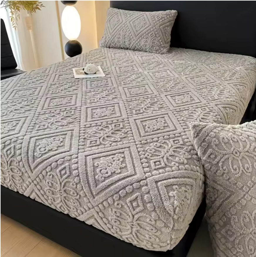 Cozy Velvet Winter Bedspread