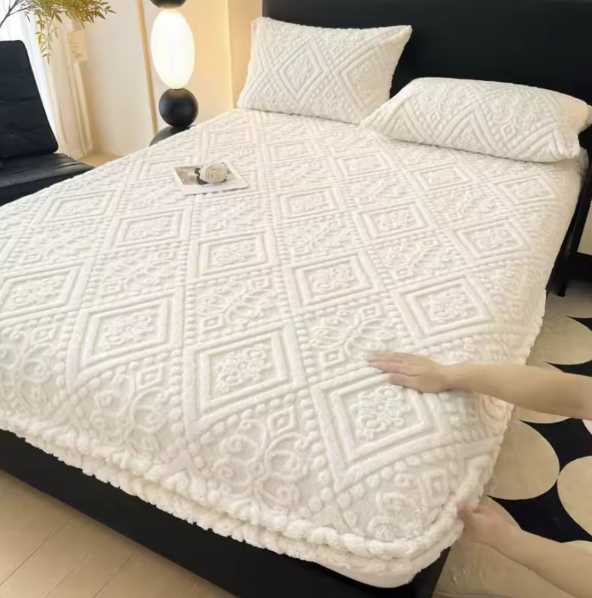 Cozy Velvet Winter Bedspread