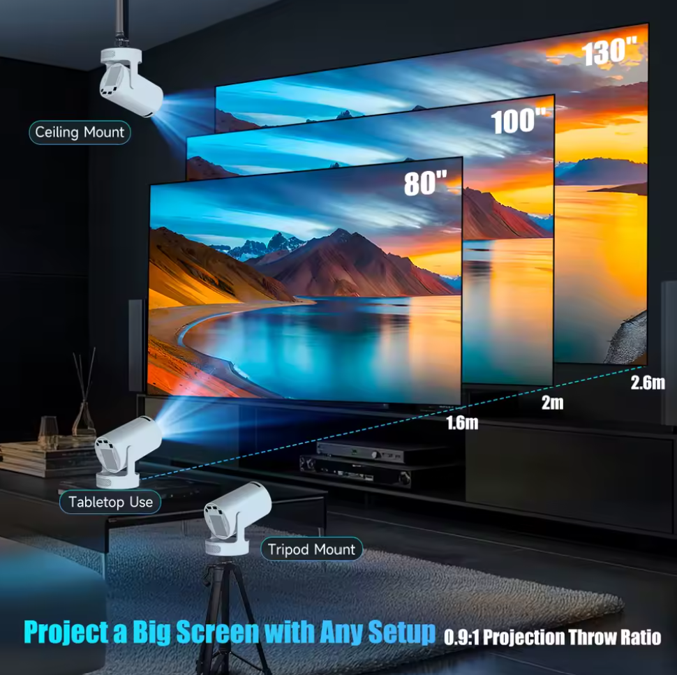 InkGlow™ Travel Projector — Big Screen, Zero Fuss