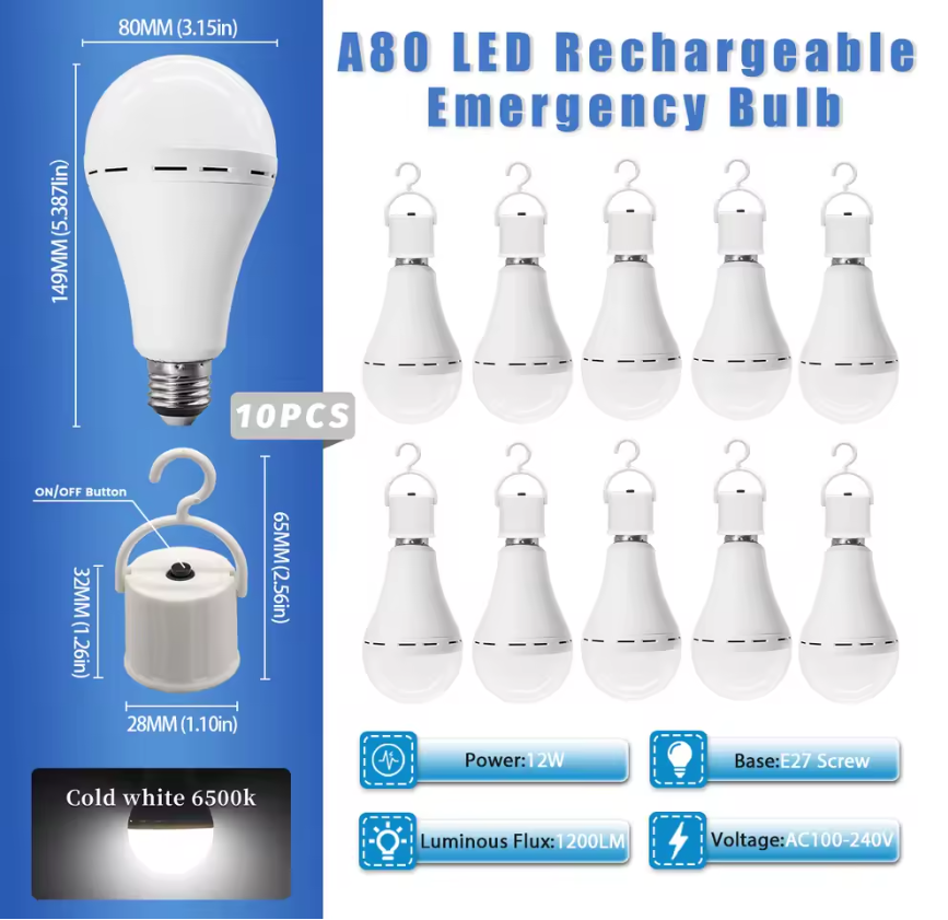 Bombilla LED inteligente de emergencia