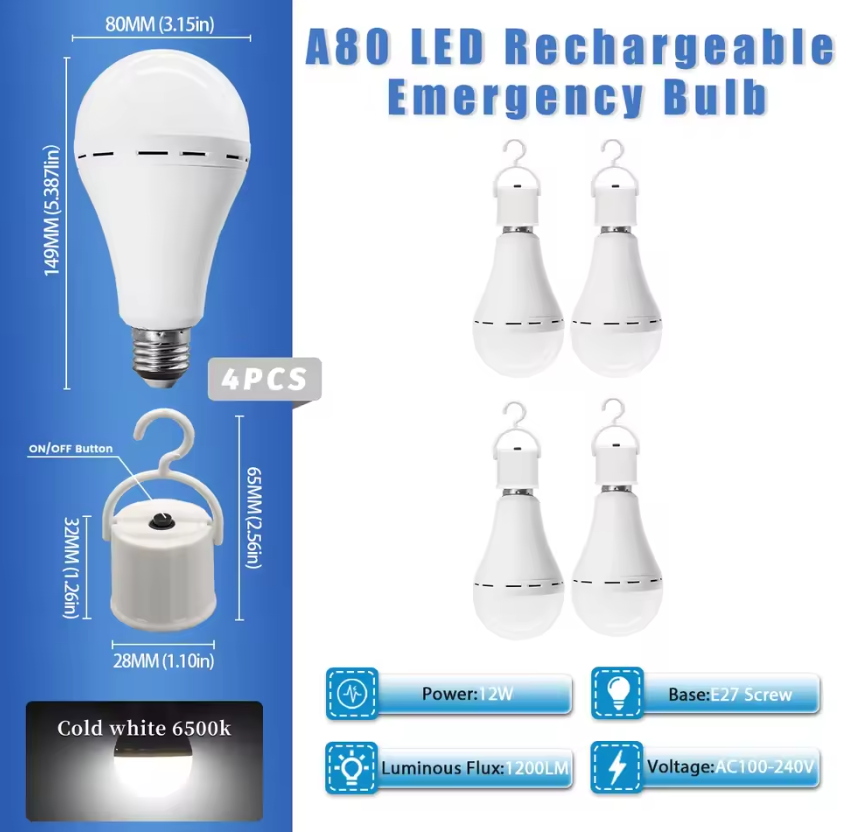Bombilla LED inteligente de emergencia