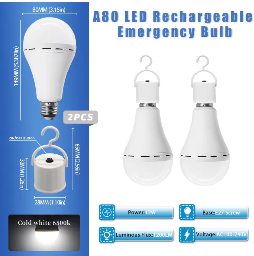 Bombilla LED inteligente de emergencia