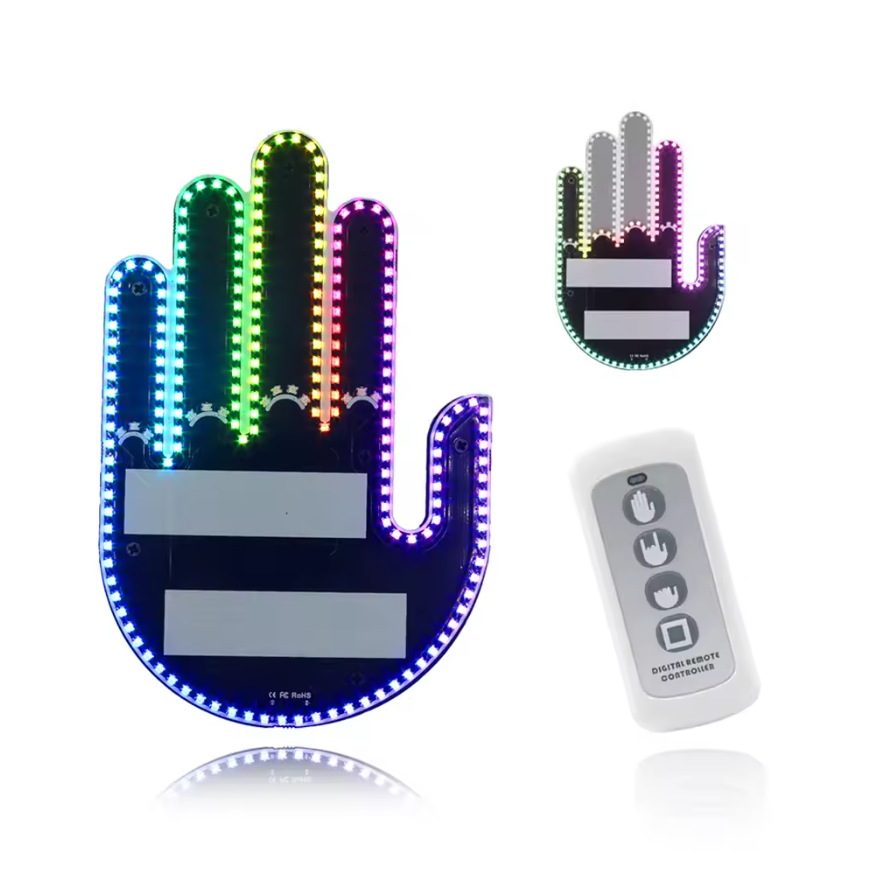 Road Rage Gesture Car Light