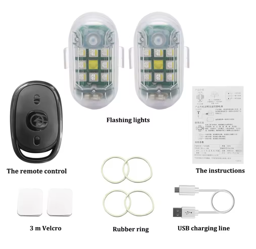 Mini Magnetic LED Strobe Light USB