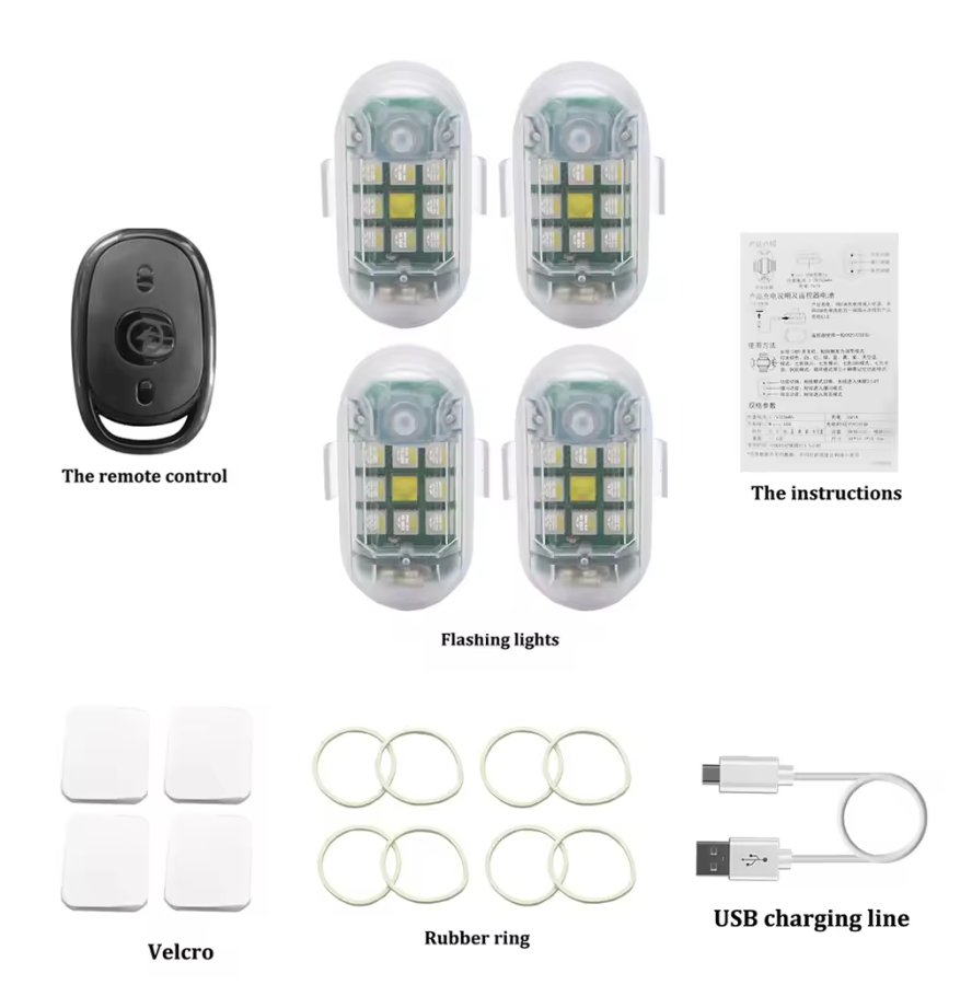 Mini Magnetic LED Strobe Light USB
