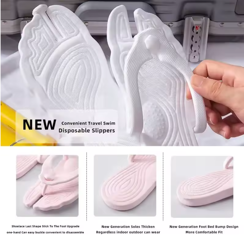 Packable Travel Flip Slide Sandals