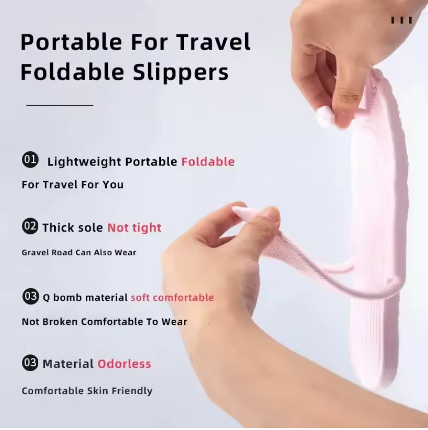 Packable Travel Flip Slide Sandals