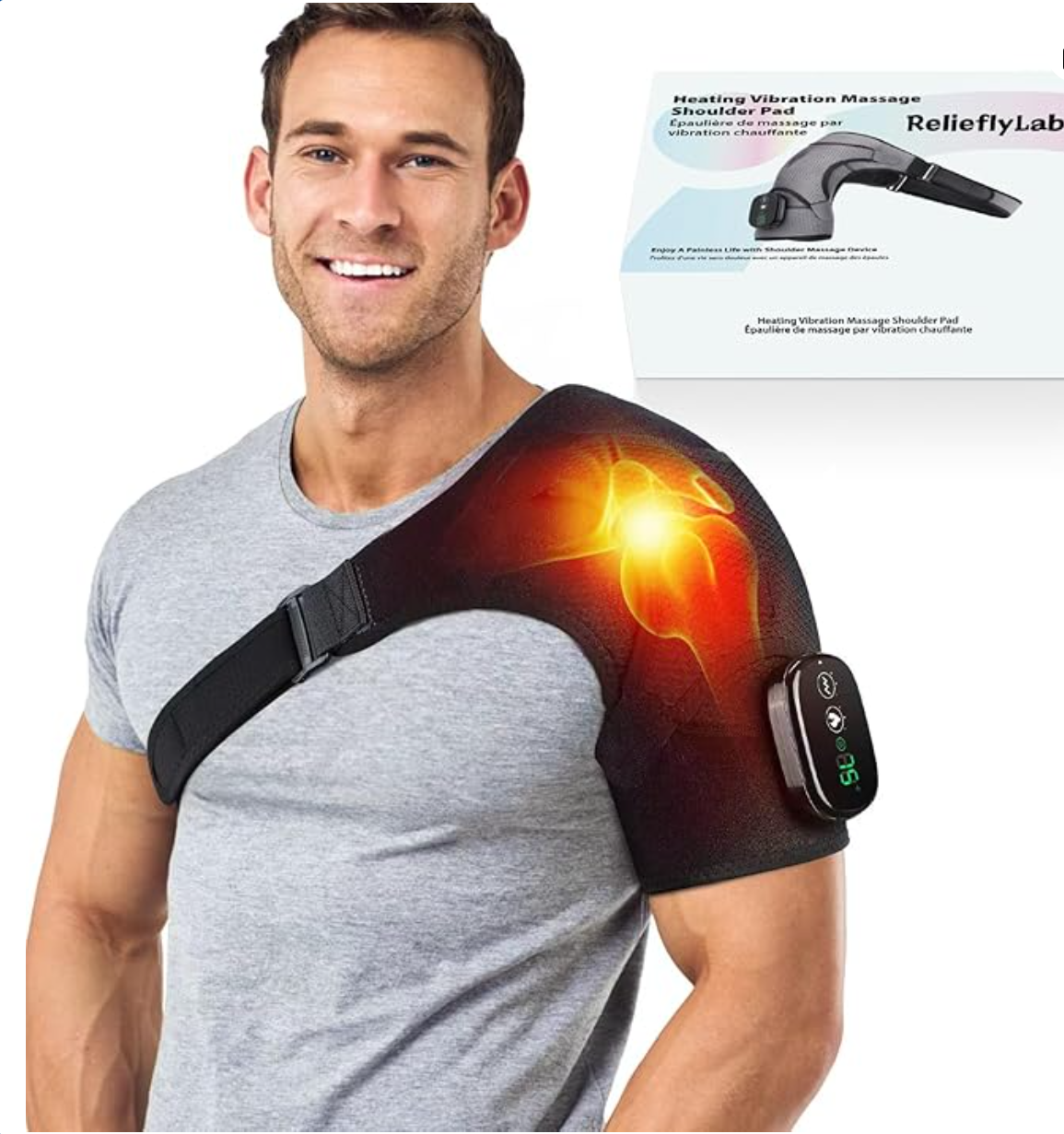 3-in-1 Heat + Massage Relief for Shoulders, Knees, and Elbows
