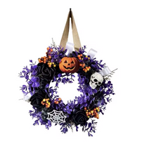 Spooky Front Door Ghost Wreath