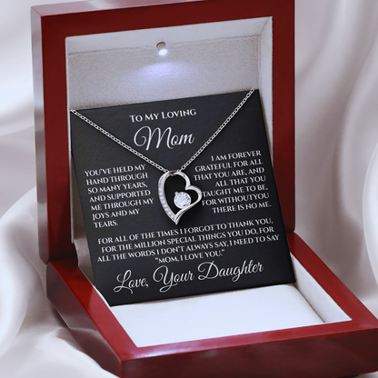 To My Mom — “Without You There's No Me” Necklace Gift From Daughter