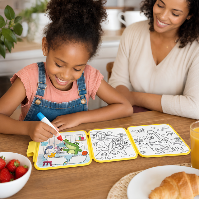 Water-Reveal Coloring Book