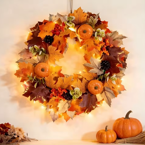 Autumn Harvest Front Door Wreath
