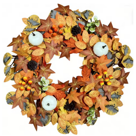 Autumn Harvest Front Door Wreath