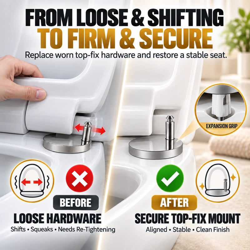 Top-Fix Toilet Seat Hinge Bolts
