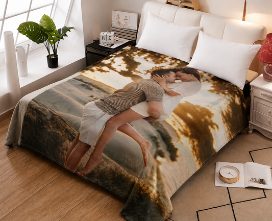 Hold This Moment Forever — Personalized Photo Sherpa Blanket