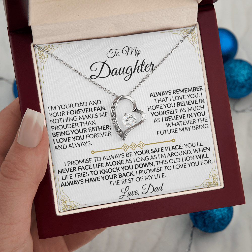 Dad to Daughter: You'll Never Face Life Alone Necklace