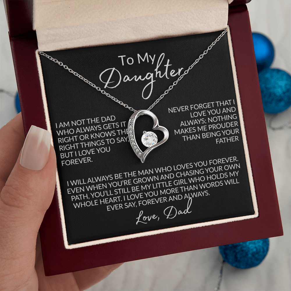 From the Dad Who Doesn't Always Get It Right Necklace | 14k white gold or 18k yellow gold finish