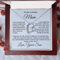 Mother's Day Gift for Mom from Son — “Without You There's No Me” Necklace