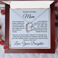 Mother's Day Gift for Mom from Daughter — “Without You There's No Me” Necklace
