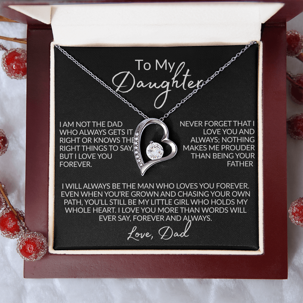 From the Dad Who Doesn't Always Get It Right Necklace | 14k white gold or 18k yellow gold finish