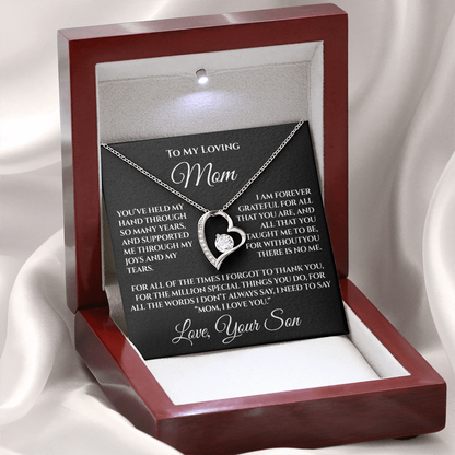 To My Mom — “Without You There's No Me” Necklace Gift From Son