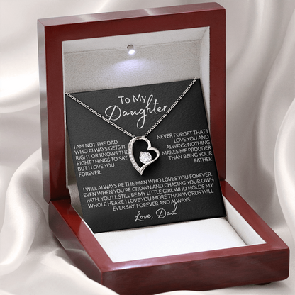 From the Dad Who Doesn't Always Get It Right Necklace | 14k white gold or 18k yellow gold finish