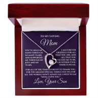 Gift for Mom from Son — “Without You There's No Me” Necklace
