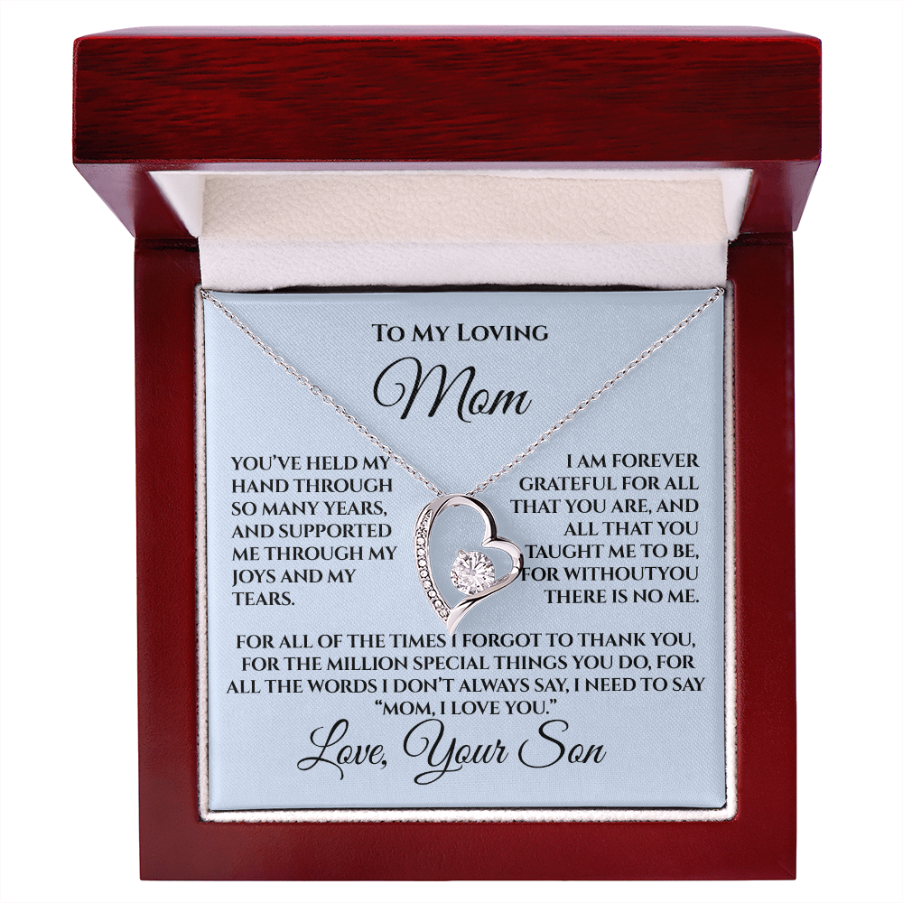 Mother's Day Gift for Mom from Son — “Without You There's No Me” Necklace