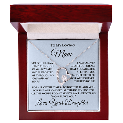 Mother's Day Gift for Mom from Daughter — “Without You There's No Me” Necklace