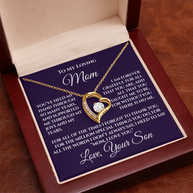 Gift for Mom from Son — “Without You There's No Me” Necklace
