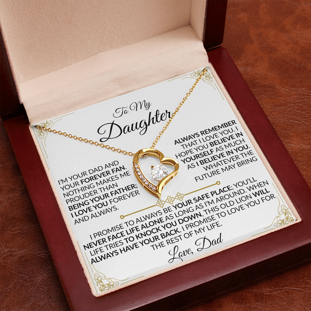 Dad to Daughter: You'll Never Face Life Alone Necklace