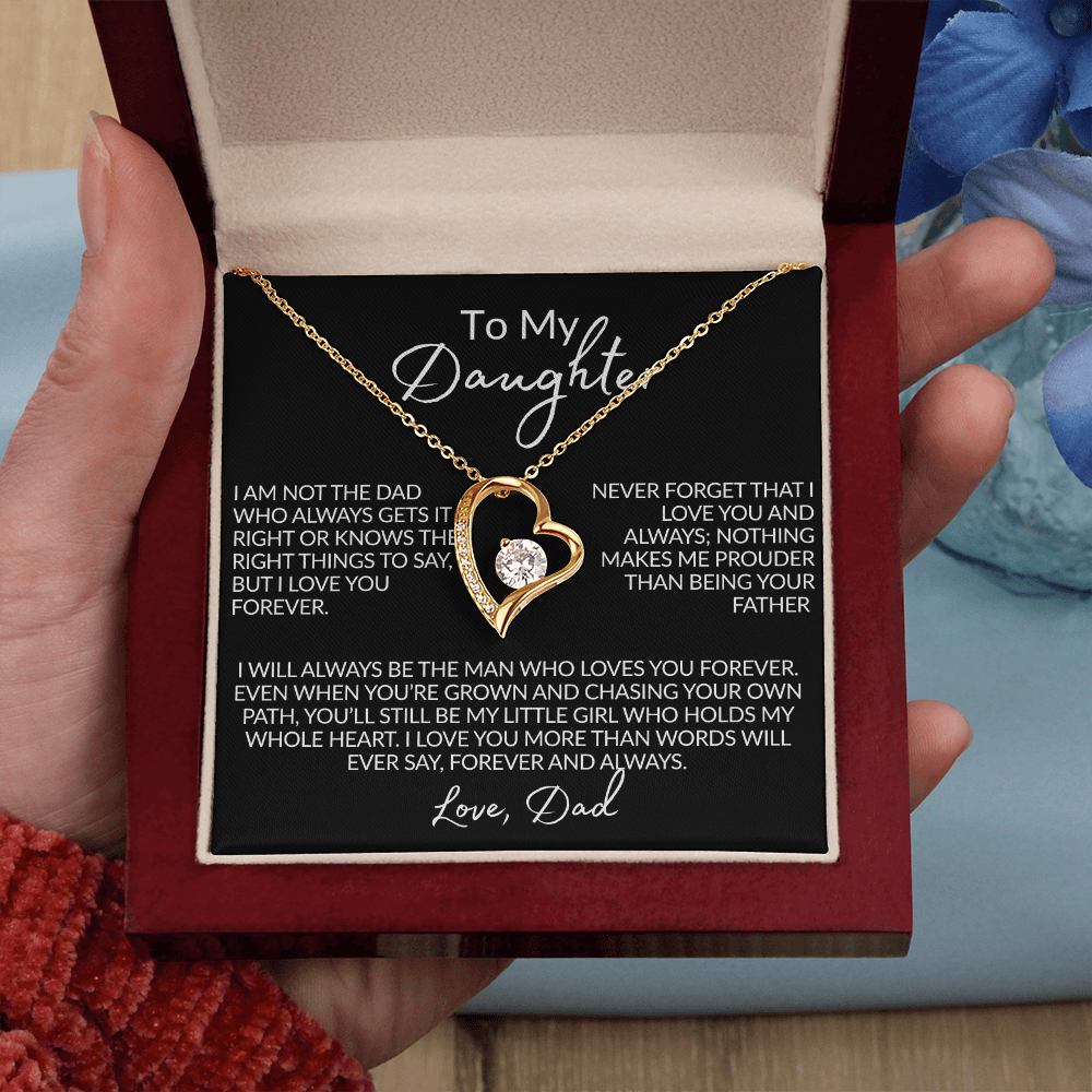 From the Dad Who Doesn't Always Get It Right Necklace | 14k white gold or 18k yellow gold finish
