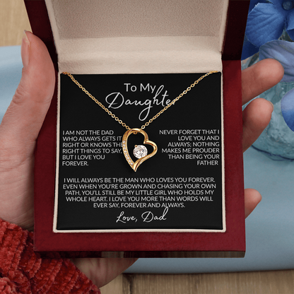 From the Dad Who Doesn't Always Get It Right Necklace | 14k white gold or 18k yellow gold finish