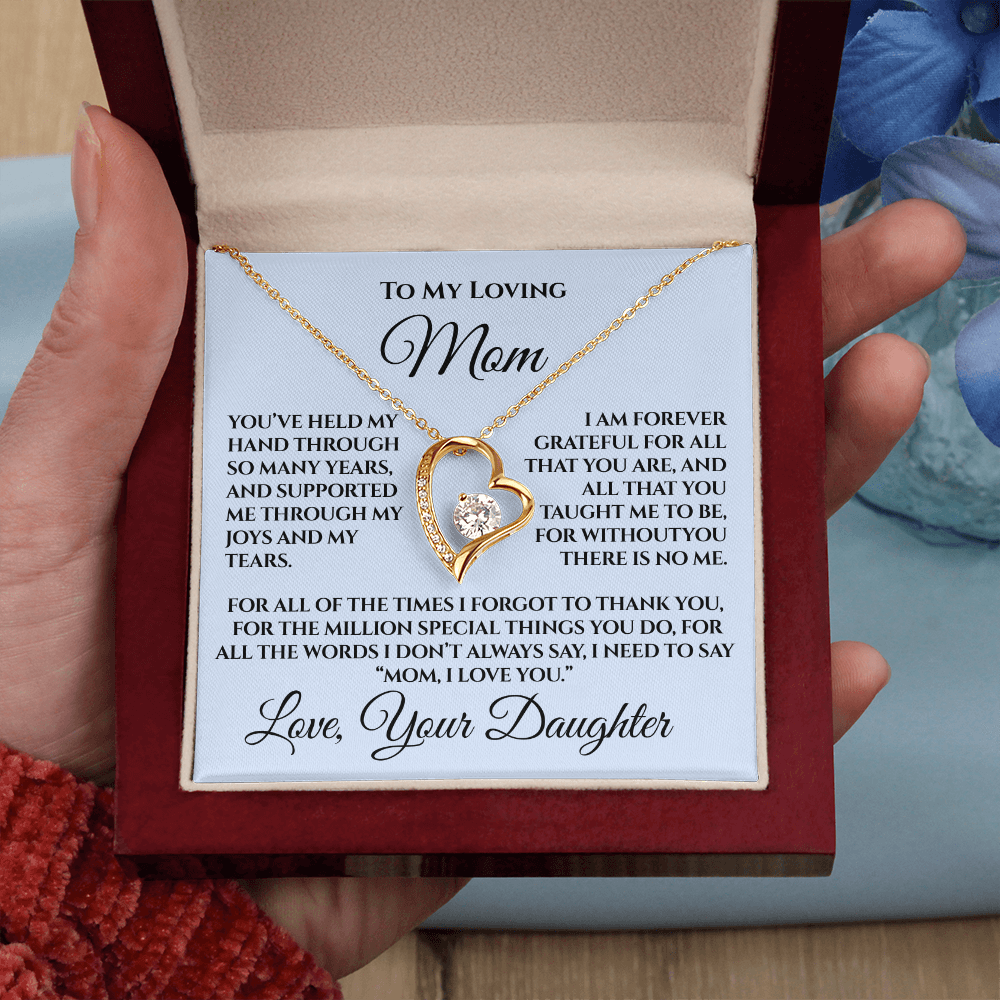 Mother's Day Gift for Mom from Daughter — “Without You There's No Me” Necklace