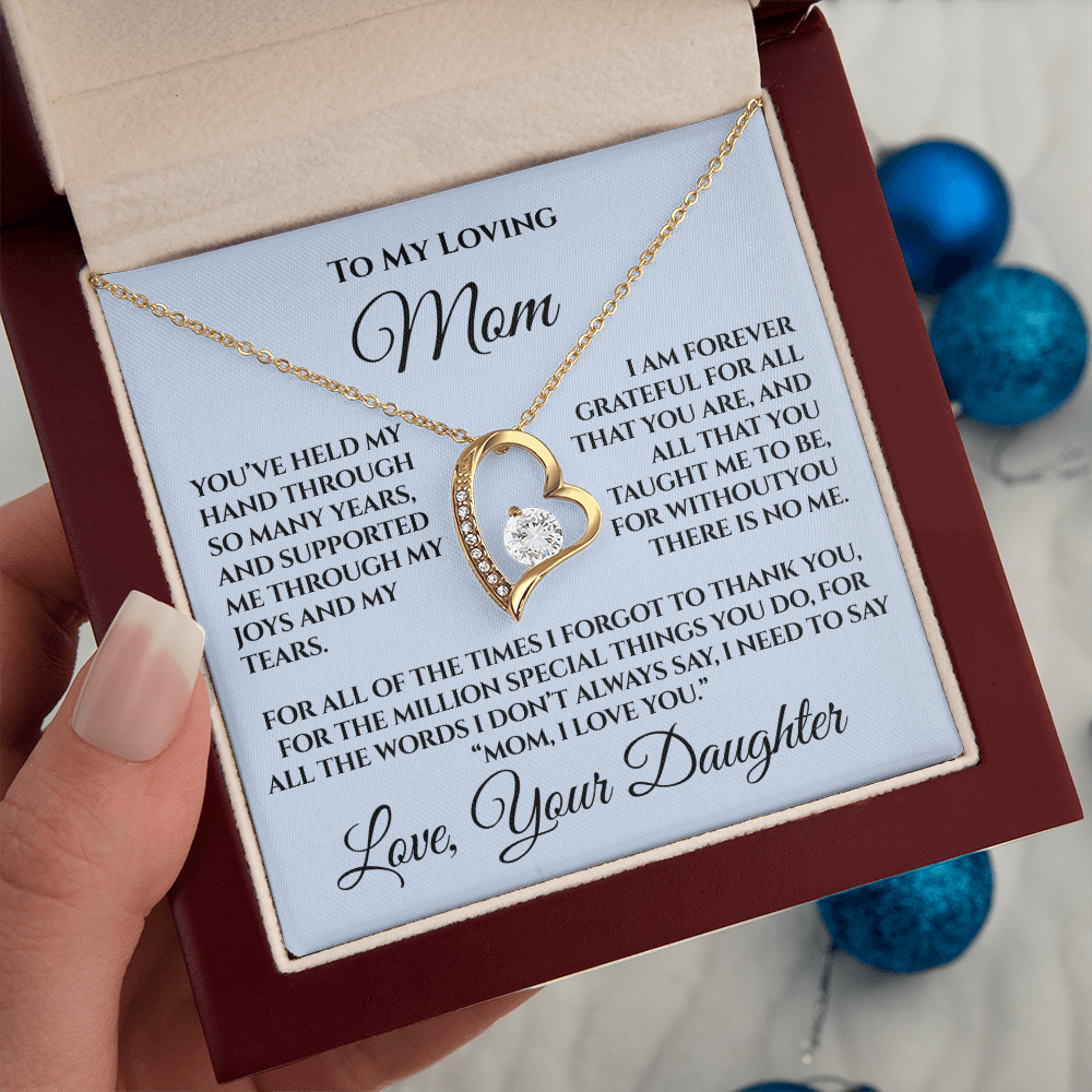 Mother's Day Gift for Mom from Daughter — “Without You There's No Me” Necklace