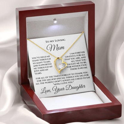 To My Loving Mom — “Without You There's No Me” Gift From Daughter