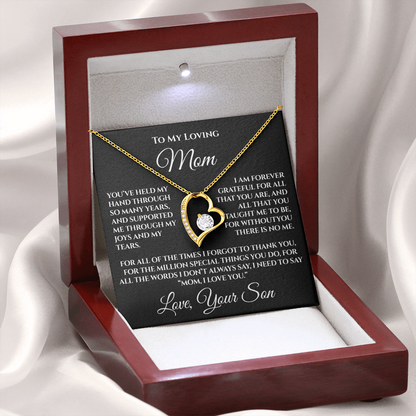 To My Mom — “Without You There's No Me” Necklace Gift From Son