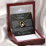 To My Mom — “Without You There's No Me” Necklace Gift From Son