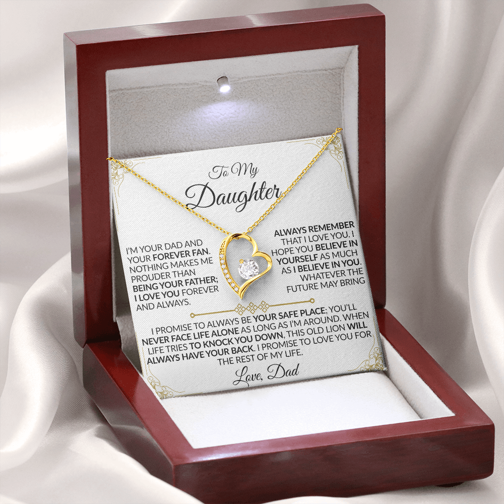 Dad to Daughter: You'll Never Face Life Alone Necklace