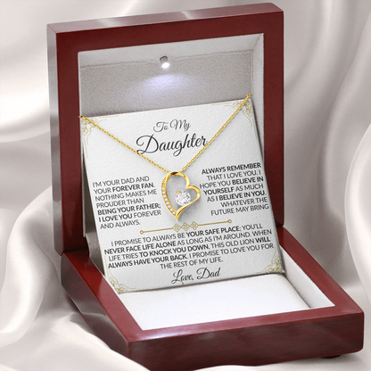 Dad to Daughter: You'll Never Face Life Alone Necklace