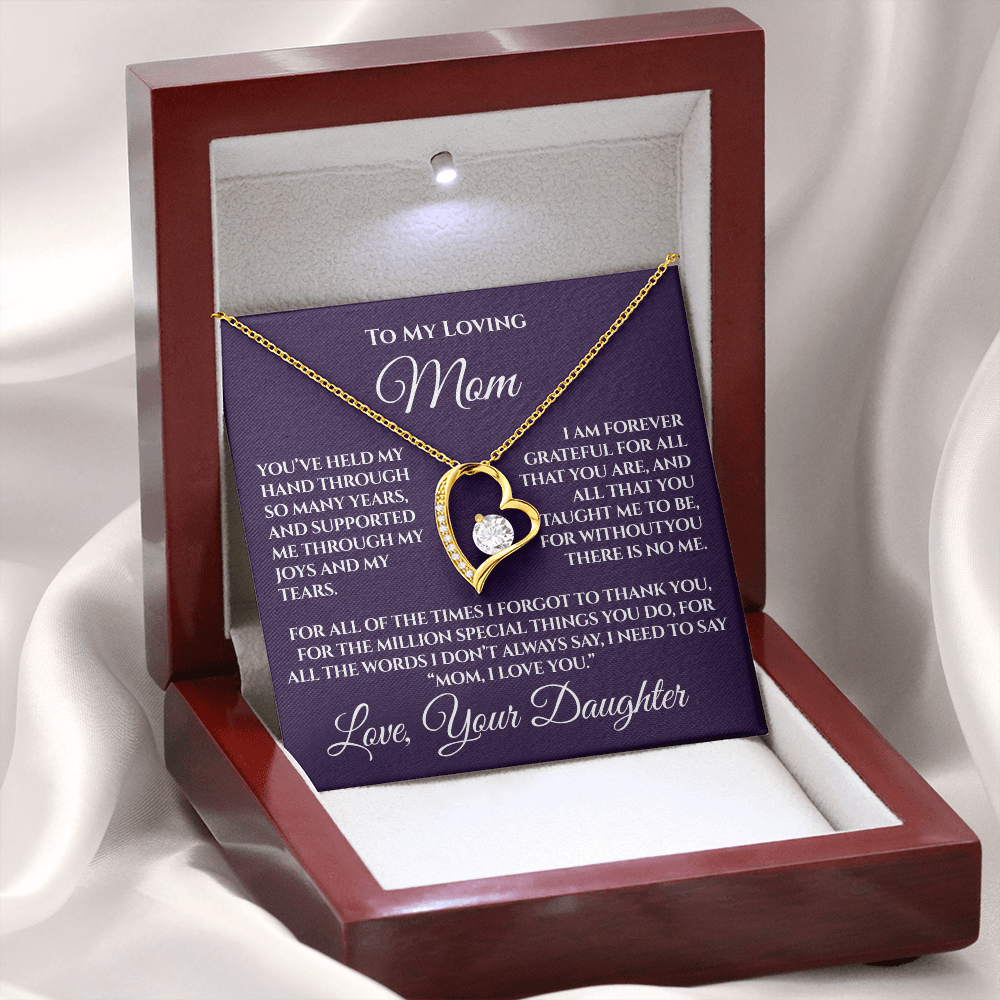 Gift for Mom from Daughter — “Without You There's No Me” Necklace