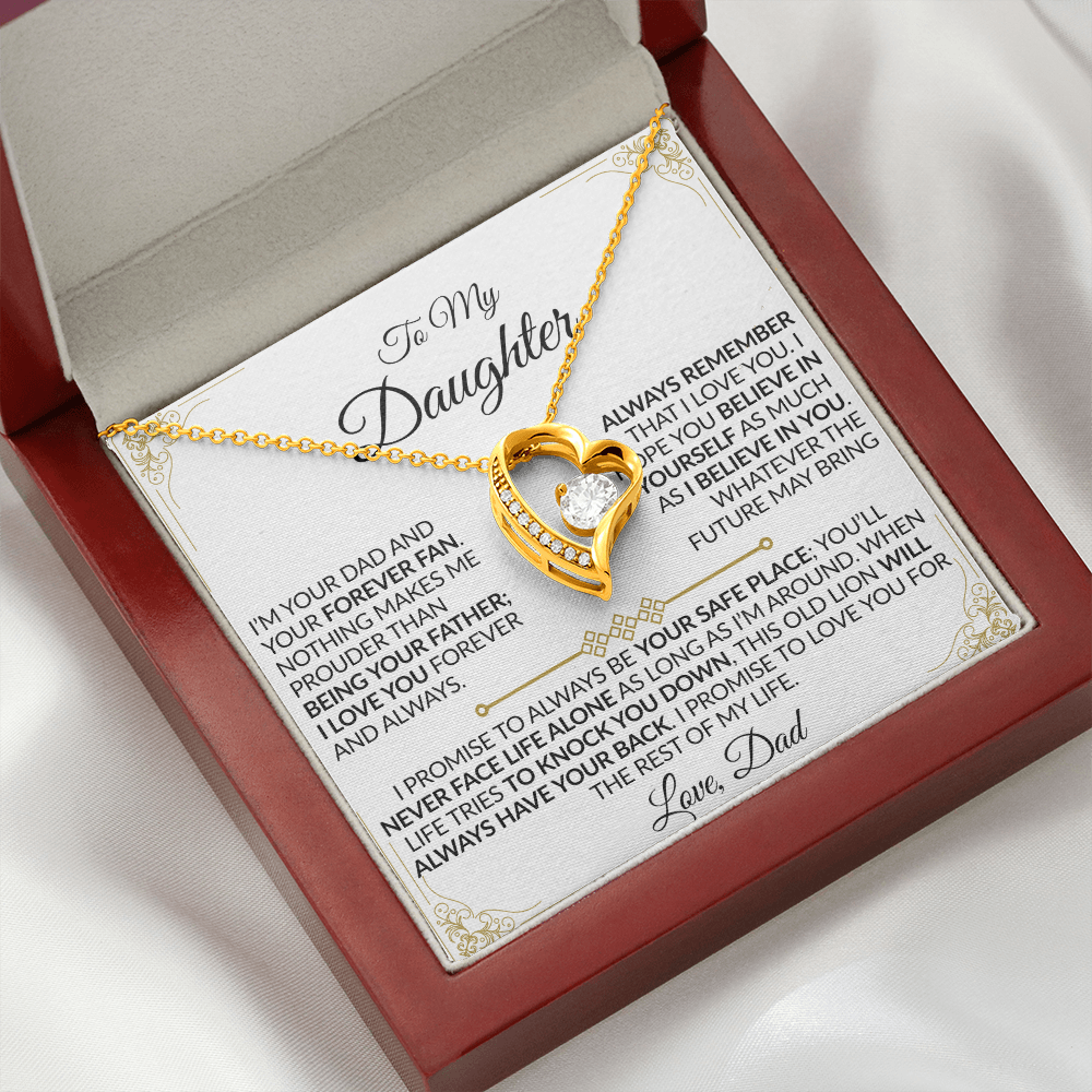 Dad to Daughter: You'll Never Face Life Alone Necklace