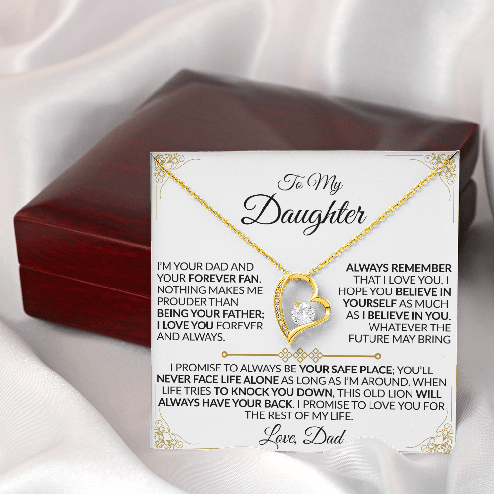 Dad to Daughter: You'll Never Face Life Alone Necklace