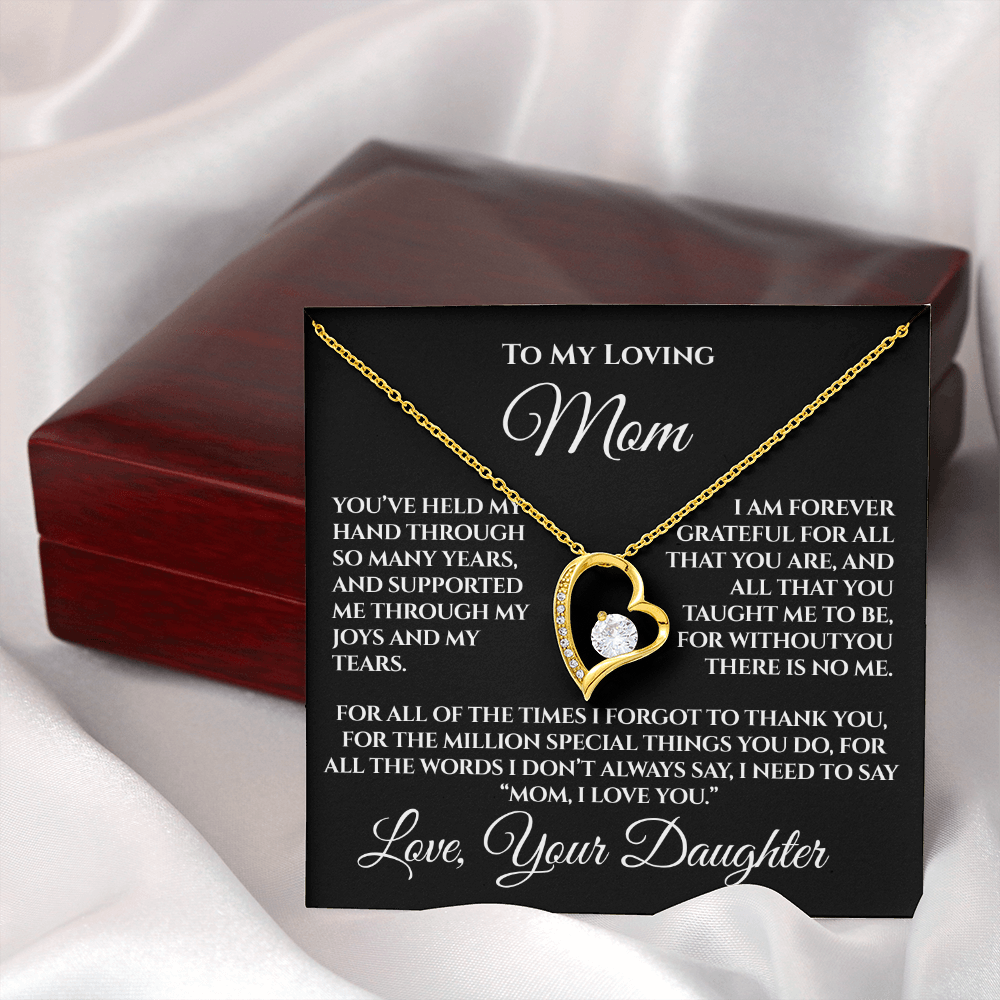 To My Mom — “Without You There's No Me” Necklace Gift From Daughter