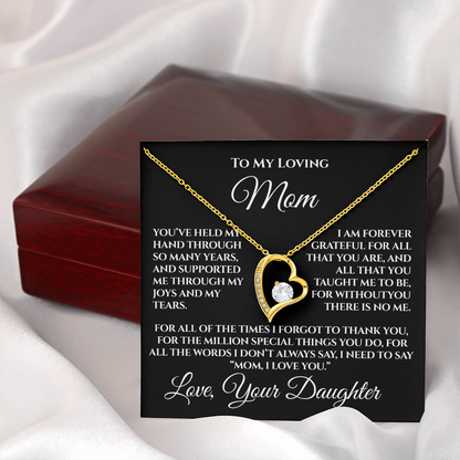 To My Mom — “Without You There's No Me” Necklace Gift From Daughter