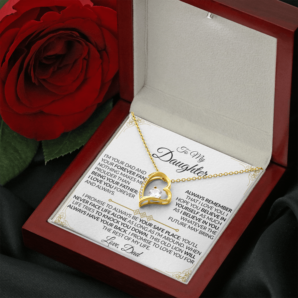 Dad to Daughter: You'll Never Face Life Alone Necklace